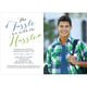 Blue and Green Tassle Photo Graduation Invitations Image 3 of 5